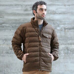 Fjällräven G-1000 Goose Down Ovik Lite Puffer Jacket Dark Olive Green Men Medium